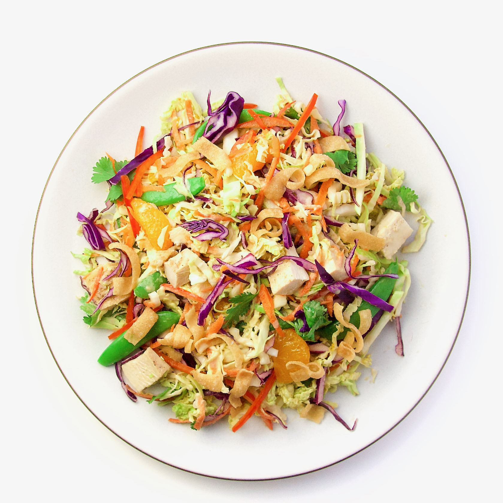 Asian Shredded Chicken Fusion Salad